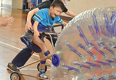 体育授業参観 小学部の様子